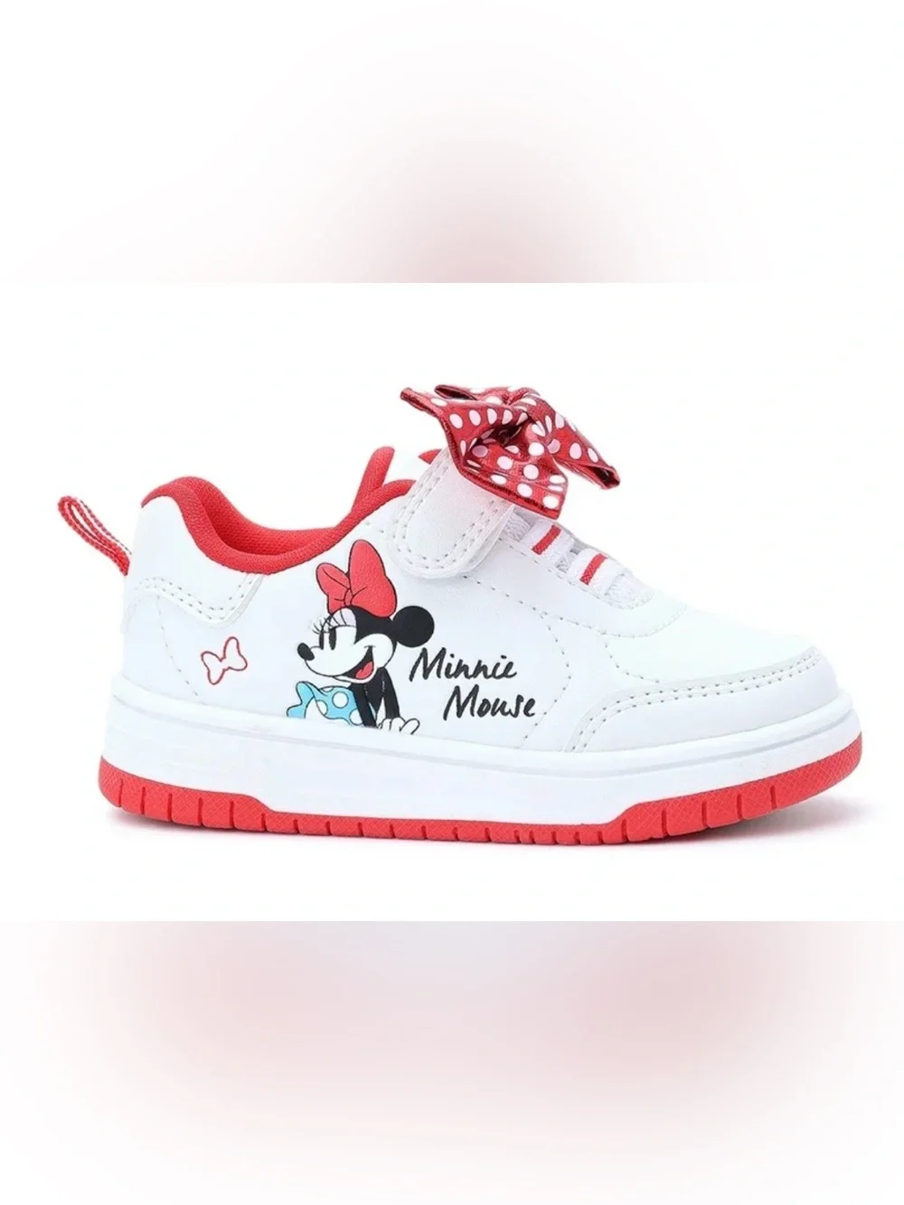 Disney Baby Minnie Mouse Toddler Girl’s Size 5 Bow Sneakers